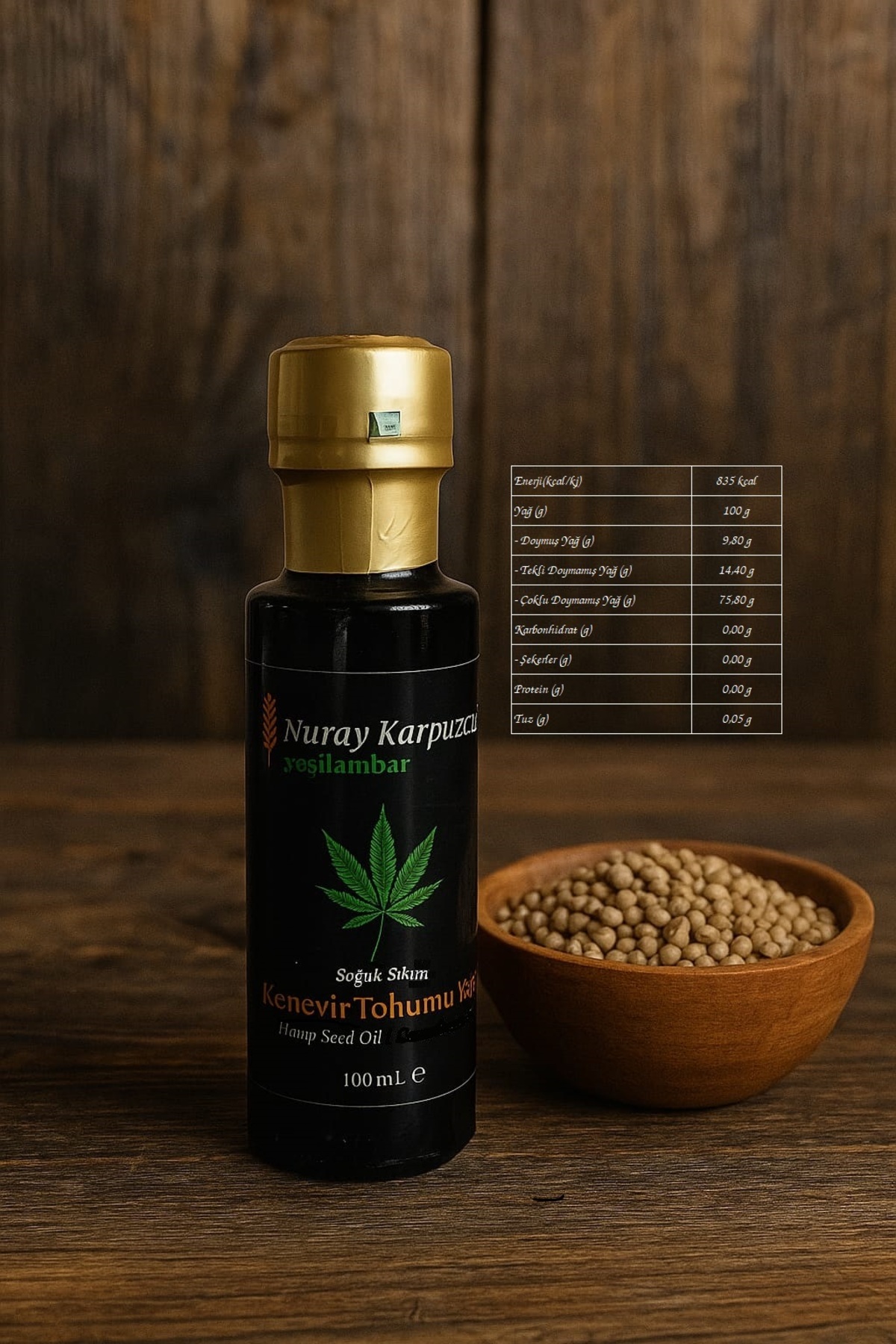 Soğuk Sıkım Kenevir Tohumu Yağı
